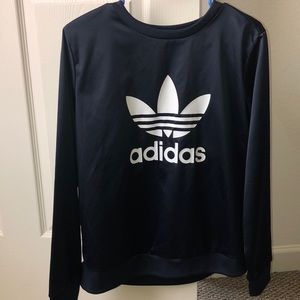 Adidas navy blue crewneck